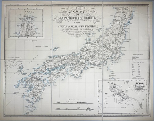 『日本人の原図及び天文観測に基づいての日本帝国図』